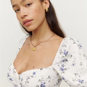 Reformation Linen Top, size: 6